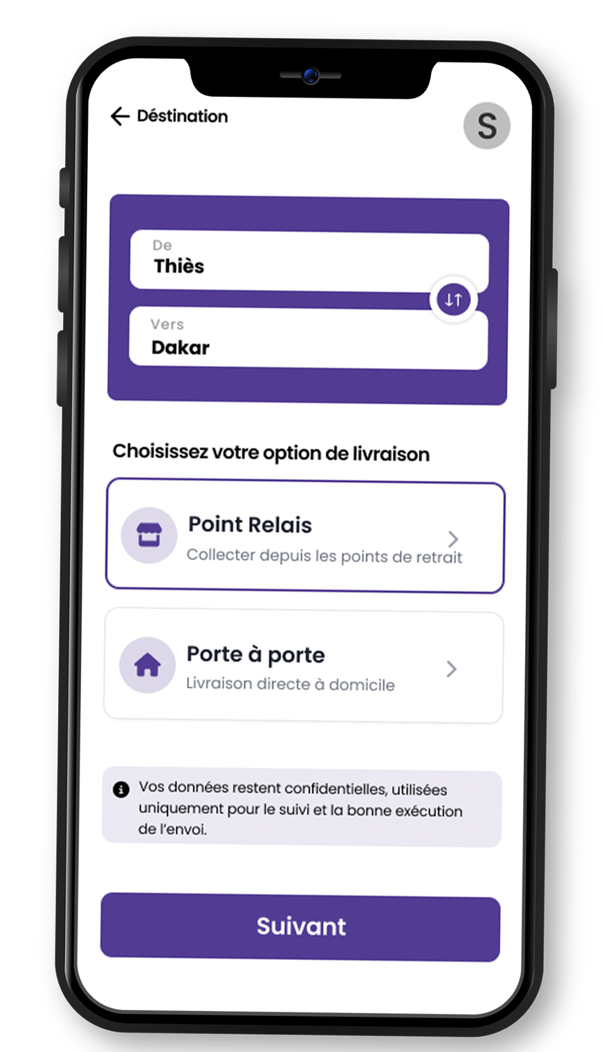 Sélectionnez votre option